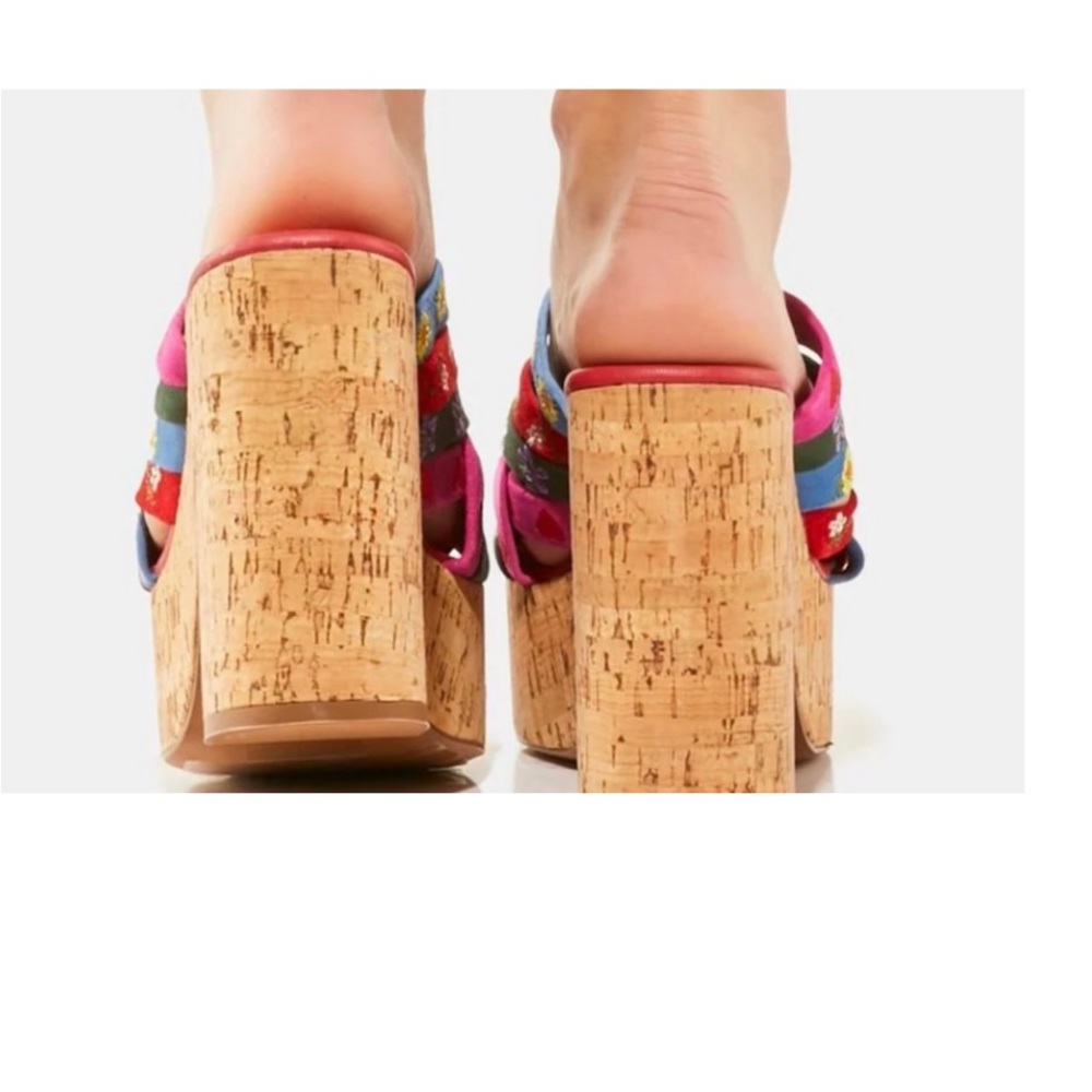 SUPER SALE🎈NIB FREE PEOPLE LISBON PLATFORM CORK MULE! - Picture 3 of 5